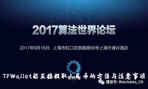 TPWallet能直接提取人民币的方法与注意事项