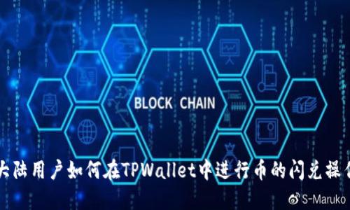 大陆用户如何在TPWallet中进行币的闪兑操作
