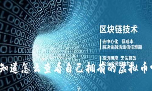 你知道怎么查看自己拥有的虚拟币吗？