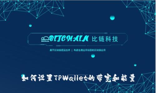 如何设置TPWallet的带宽和能量